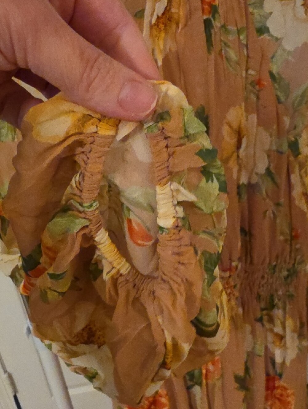 1X Anthropologie Floral Mockneck Maxi Dress in Floral Print - Picture 4 of 10